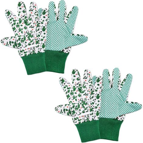 2 Paires Gants de Jardinage pour Femme Gants de Travail de Jardin Gants de Travail de Jardin Antidérapants et Respirants (1/5)