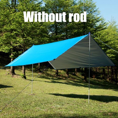 Zeltplane, Hängematte, Regenschutz, silberner Sonnenschutz, wasserdichte, multifunktionale Picknickdecke für Camping und Strand. (1/5)
