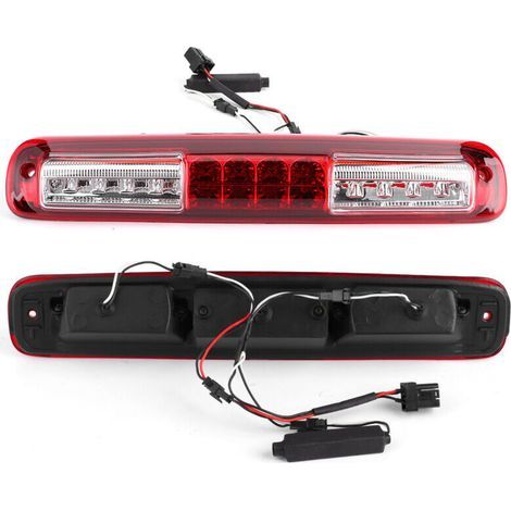 Feu arrière LED de frein en hauteur pour Chevy Silverado 1500/2500/3500 99-06 Rouge et Blanc,de (1/3)