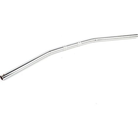 7/8Inch 22MM Moto Retro Bend Guidon Guidon Argent (1/5)