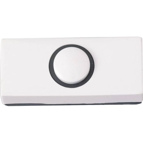 Heidemann 70180 Bouton de sonnette simple blanc 24 V/1 A X53929 (1/2)