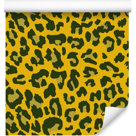 Papier peint en cuir jaune, jaune et olive, fond jaune pour salon et chambre 50x1000 (1/5)