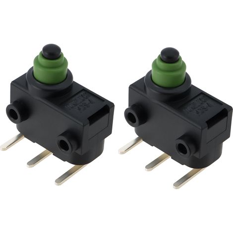 2 Pcs Micro-interrupteurs Coudés à 3 Broches pour Serrure de Porte de Voiture 1055 4 A 12 V (1/5)