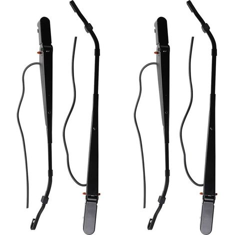 Due coppie di bracci tergicristallo per autocarri T600, T600A, T660 e T800 (modelli 2006-2012), codici articolo: 602-5404 e 602-5403.