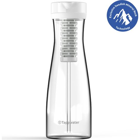Tappwater PitcherPro SMR Jarra filtrante vidrio, filtración instantánea y remineralización I 1,45 L (1/5)