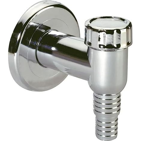 Schläfer 655820 Sifone Esterno per Lavatrice Ø 32mm in Polipropilene, con Valvola di Non Ritorno, Sifone Lavatrice in Abs con Rosone A Muro Cromato (1/5)