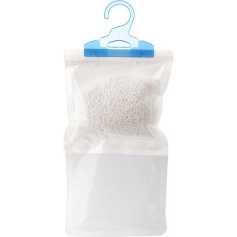 Assorbitore di umidità, deumidificatore d'aria per stanze e armadi, con gancio, 250 g (1/4)