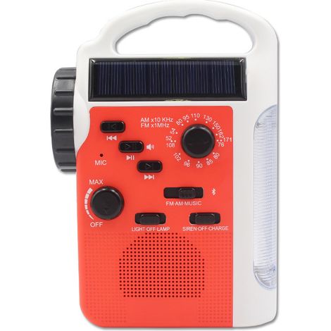 Filiyano-Radio d'urgence rouge à énergie solaire