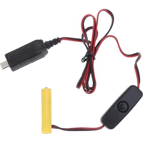 Convertisseur universel 1,5 V AAA LR3 Type C, éliminateur de pile, remplace 1 pile AAA (1/4)