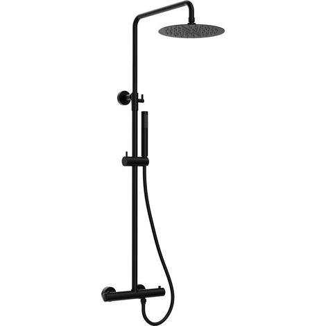 Sapho - Set de douche avec thermostat, noir mat KU139B (1/2)
