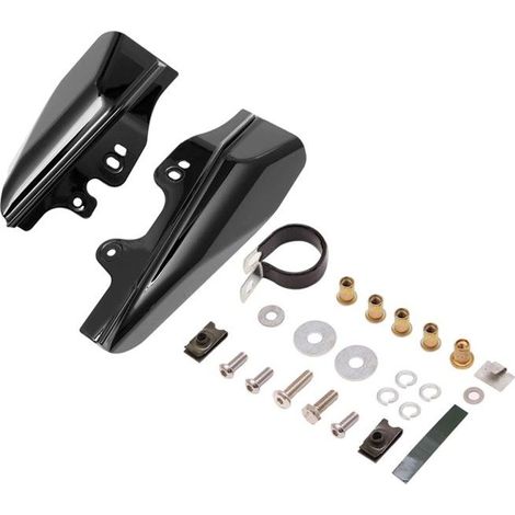 Deflettore del telaio intermedio per Harley Davidson Touring 01-08 Craftride WA4 nero