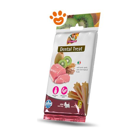 Farmina Dog Snack Dental Treat N&D Tropical Pollo Mini - Confezione 60 Gr - Snack