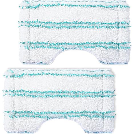 Bath Cleaner Lot de 2 housses de rechange pour balai de salle de bain Leifheit Bath Cleaner Micro Duo Telescope - Idéal pour robinetterie - Housse de balai en microfibre avec poils spéciaux - Housse (1/5)
