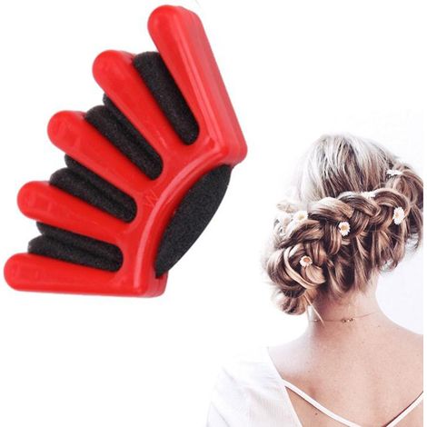 Tragbares Lockenwickler-Styling-Tool für selbstgemachte Zöpfe, kreiert elegante Twists, rot (1/5)