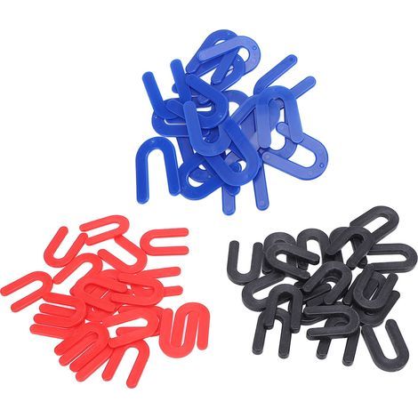 60 pièces cales en plastique fer à cheval entretoises de carreaux en forme de U 1/4in 1/8in 1/16in Kit de cale de nivellement d'installation de levage automatique pour la réparation de voiture automob (1/5)