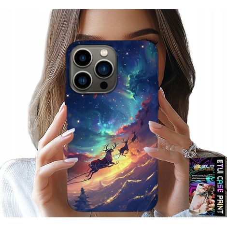 Custodia per iPhone 16 Pro - motivo natalizio con renne carine (1/5)
