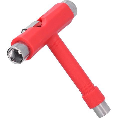 Outil Multifonction Skateboard Portable avec Clés Allen et Matériel de Serrage Rouge (1/5)
