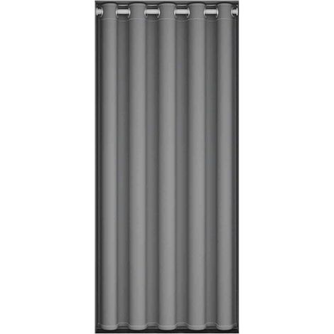 rideau occultant, isolation thermique, gris argent, 140 x 240 cm, pour fenêtre ou porte salon (1/5)