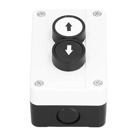 4,1 x 2,6 x 2,4 pouces SGKJ‑2N Boîte de Station de Commutateur à Bouton-poussoir Interrupteur de hayon de camion à enroulement de porte à flèche vers le haut et vers le bas avec coque en ABS (1/5)