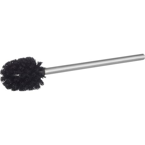 Present 98012 Brosse WC de Rechange avec Manche en Acier Inoxydable Noir Ø 7,5 x 39,5 cm (1/5)