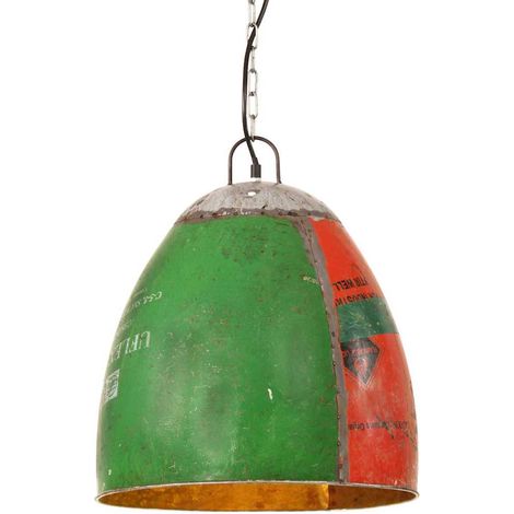 vidaXL Lampe suspendue industrielle 25 W Multicolore Ronde 42 cm E27 (1/5)