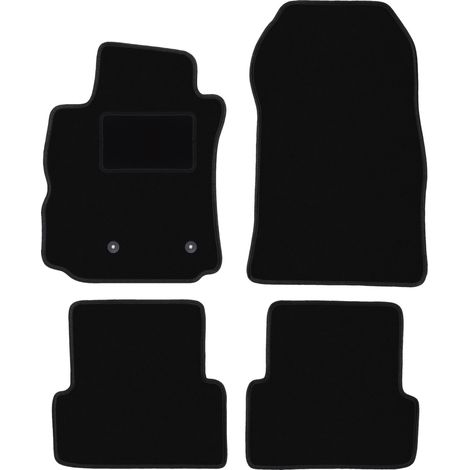 Tapis en velours noir pour monospace Renault Modus (2004-2012) (1/5)