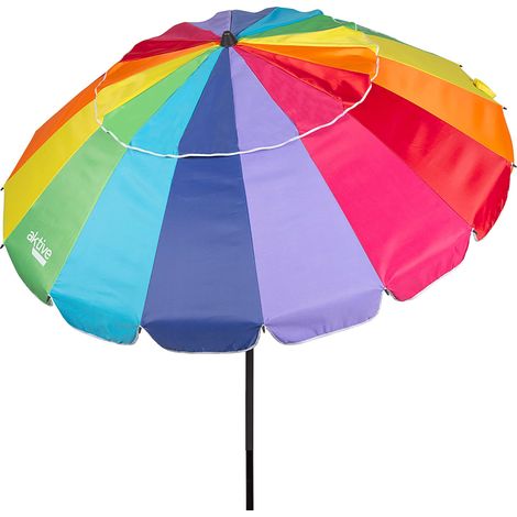 Ombrellone da Spiaggia Aktive Multicolore 195 cm di diametro (1/5)
