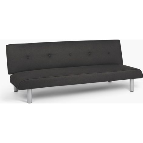 Divano letto 3 posti in tessuto per soggiorno salotto Larimar XL - Nero
