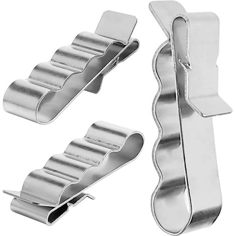 10 clip per cavi di rimorchio in acciaio inossidabile, clip per cavi fotovoltaici, morsetti per cavi del telaio del rimorchio, clip di fissaggio per moduli solari