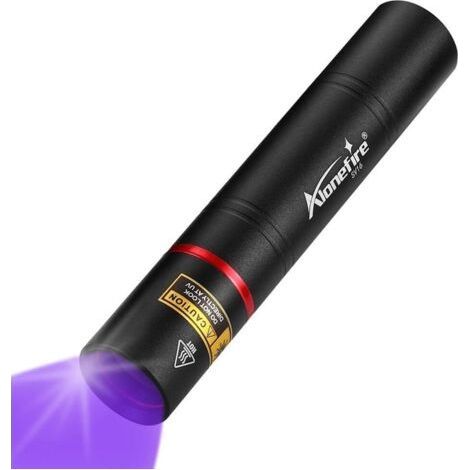 SV16 5W Lampe Torche UV LED Puissante 365nm Rechargeable USB pour Peinture, Minéral, Fluoresceine, Détecteur D'urine, Durcissement de Resine avec Prise de Courant, Batterie 2600mAh Intégrée (1/5)