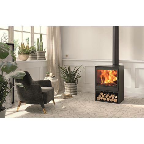 ESTUFA LEÑA ECODESIGN EMERALD - 81X56X39 (1/2)