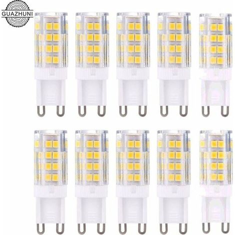 Ampoules LED G9 - Blanc Chaud 3000K - 5W - Équivalent à 40W Halogène - Lot de 10 Ampoules - Non-Dimmables (1/5)