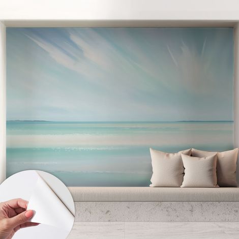 Carta da parati autoadesiva - fotomurale - decorazione parete - murale - adesivo da muro - Mare calmo 208x146 cm (1/5)