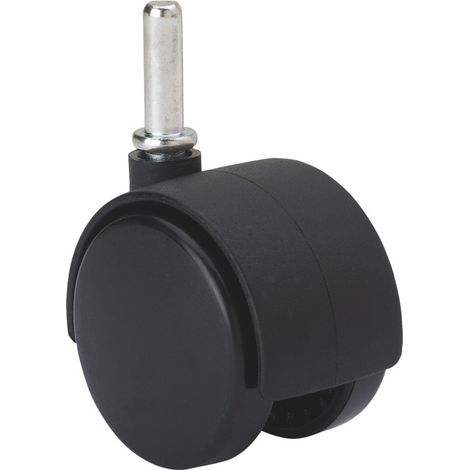 Rueda gir 050mm 1-0130 espiga 08x26.50mm 050kg neg z dek neg