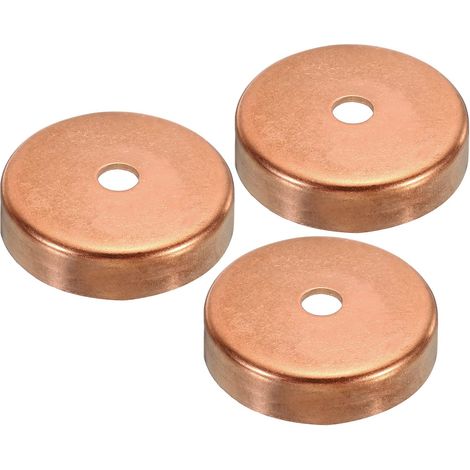 35 mm Cuivre Extrémité Capuchon, 3 Pcs Tuyau Raccord Sueur Bouchon Connexion pour Eau Tuyau Plomberie, CVC, Réfrigération Système (1/5)