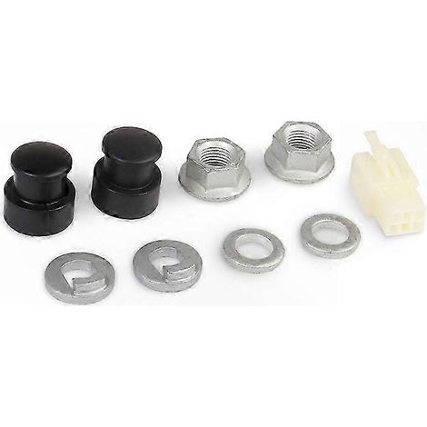 Écrou de blocage d'essieu avant pour moteur de roue VAE M12, avec rondelle, entretoise et cache-écrou, filetage 12 mm, kit de fixation complet. (1/4)
