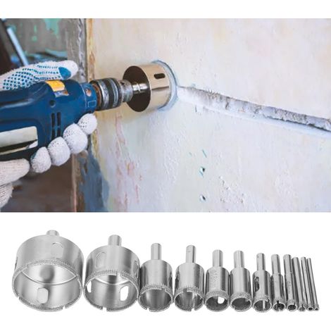 Kit de scie cloche, queue ronde, scie cloche diamantée pour marbre (1/5)