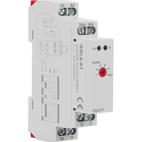 Relais de contrôle de niveau de liquide, GRL8-01, contrôleur de niveau d'eau, 10 A CA/CC, 24 V-240 V (1/5)