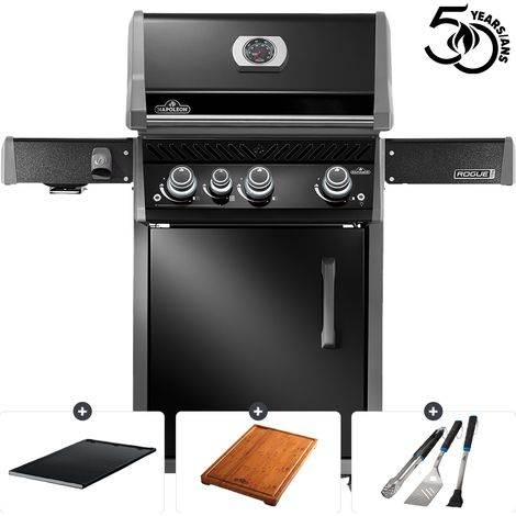 Barbecue à gaz Rogue Pro 425 + plancha + planche à découper + ustensiles