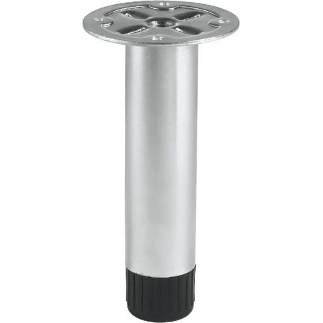 PIED ACIER HT.80 PLATINE SOUDEE +CACHE+VIS - CAMAR - 32308Z1S312 - Lot de 4 (1/2)