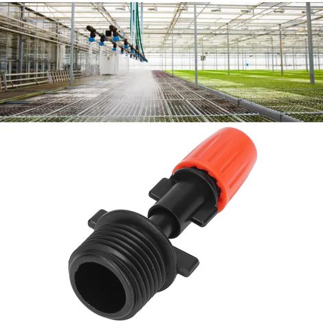 G1/2 Außengewinde-Tropfbewässerungssystem, orangefarbener, verstellbarer Zerstäuberkopf, 50 Stück/Verkauf, für Gartenbewässerung, automatische Bewässerung (1/5)