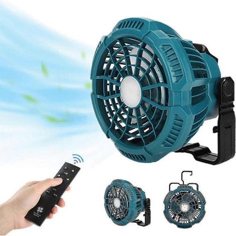 Ventilateur externe avec éclairage pour batterie Makita 18 V Lithium, compatible Bosch (1/4)