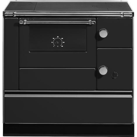Holzherd K76-90 Westminster 90cm,Links,Schwarz 7,3kW