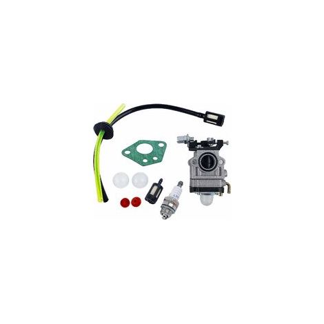 [MAI USATO]Carburatore per decespugliatore Carburatore per decespugliatore 52cc 49cc 43cc Kit carburatore con guarnizione, tubo flessibile, candela e filtro carburante (1/5)