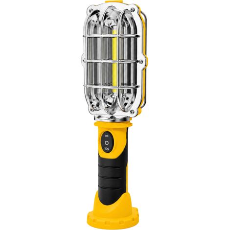 Venteo – Lampe portable 2 en 1 LED 600 lumens – Base aimantée – Crochet pivotant – Pour espaces confinés et travaux de précision