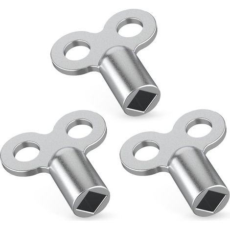 Clé de purge robuste Dailygoods pour systèmes de chauffage, clé de purge de radiateur, jeu de 3 pièces pratique pour presque tous les systèmes. (1/5)