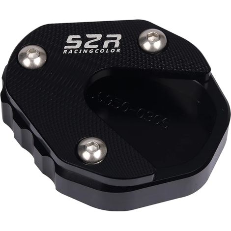 (Noir) Compatible avec les accessoires moto CFMOTO 650GT et 400GT : béquille latérale, extension, support, plaque de support, étagère maxpower (1/4)