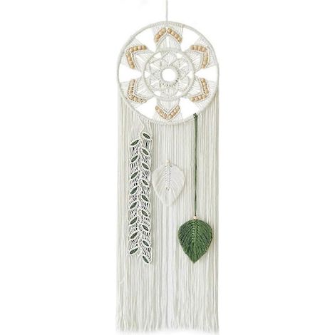 Attrape-rêves en macramé pour chambre à coucher, décoration murale attrape-rêves -- (1/5)