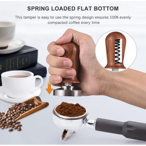 Espresso-Tamper- und Rührset (51 mm), Kaffeekalibrierungstamper, Edelstahl 304 (1/4)