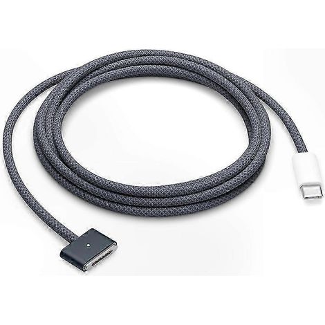 2 m langes, 140 W starkes USB-C-auf-Magnet-Ladekabel, kompatibel mit MagSafe 3, geflochtenes Kabel für Laptops (1/5)